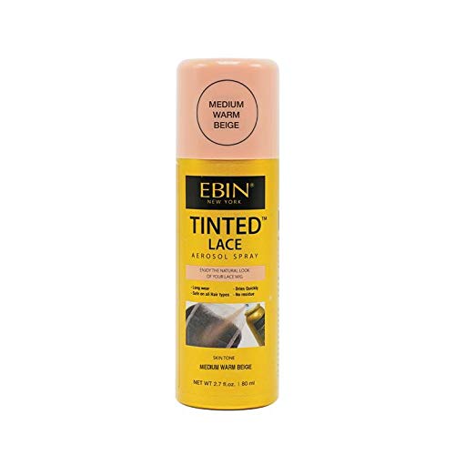 EBIN NEW YORK Tinted Lace Spray Medium Warm Beige 2.7 Fl Oz front view