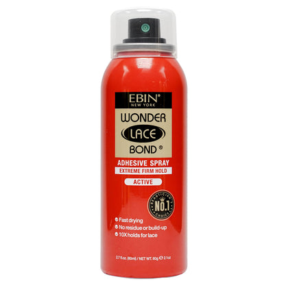 EBIN NEW YORK Wonder Lace Bond Adhesive Spray front view 80ml