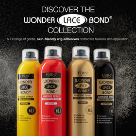 EBIN NEW YORK Wonder Lace Bond Adhesive Spray on a vanity table