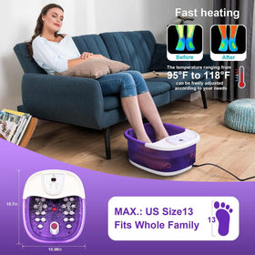 ECARBME Foot Spa Bath Massager control panel close-up
