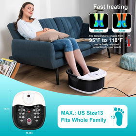 ECARBME Foot Spa Bath Massager control panel close-up