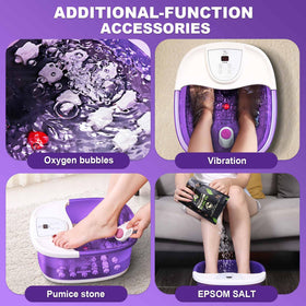 ECARBME Foot Spa Bath Massager showing massage rollers