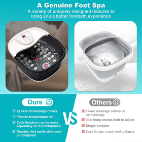 ECARBME Foot Spa Bath Massager side view