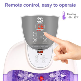 ECARBME Foot Spa Bath Massager with feet soaking inside