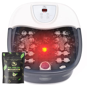 ECARBME Foot Spa Bath Massager with grey design front view
