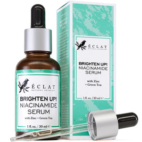 Eclat Skincare Clarifying Niacinamide Serum 12% front view with packaging