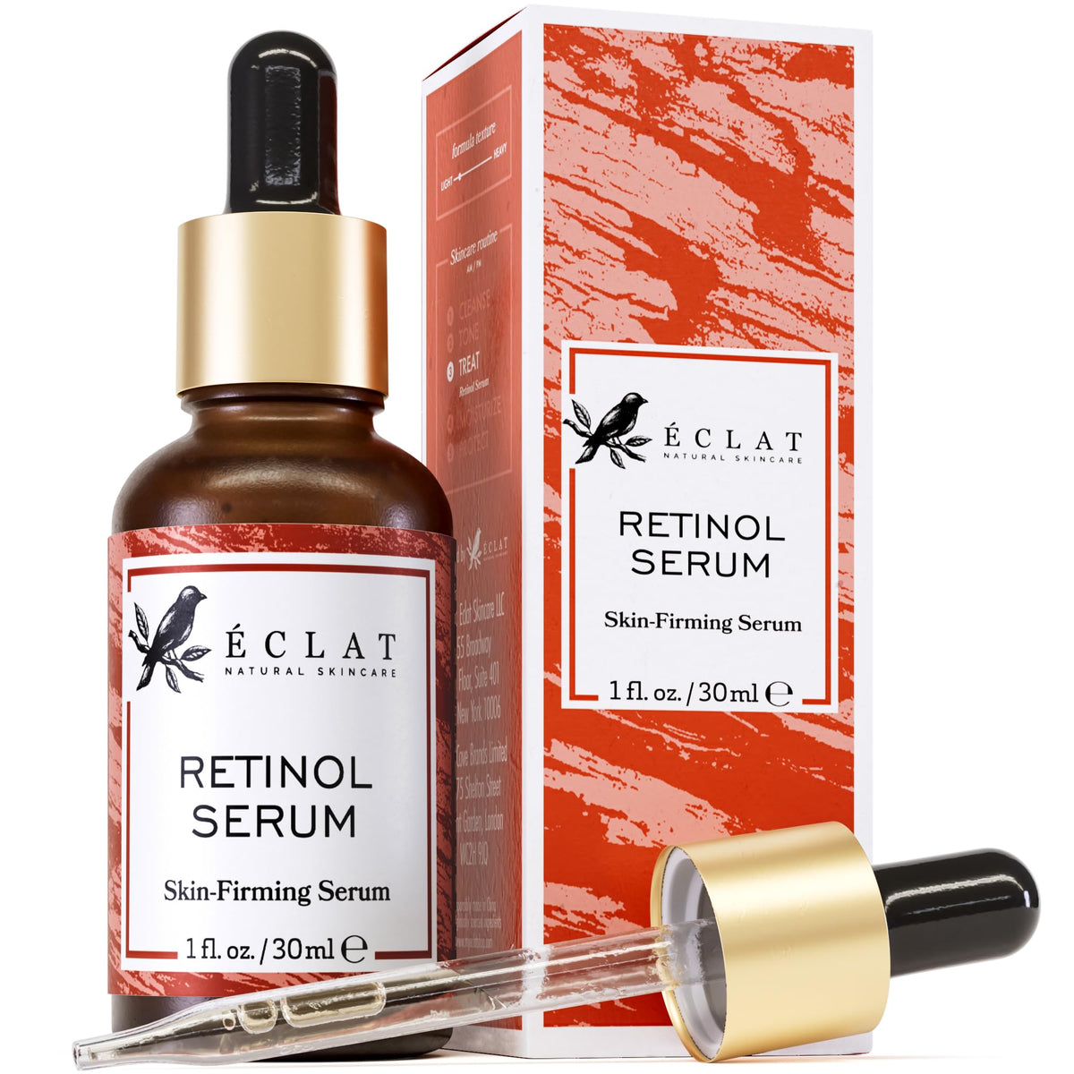Eclat Skincare Renewing Retinol Serum 30ml front view