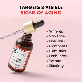 Eclat Skincare Renewing Retinol Serum 30ml side view