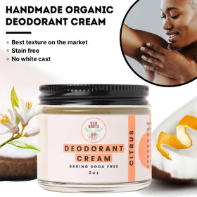 ECO ROOTS Natural Deodorant Cream application on skin