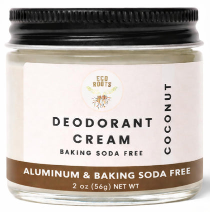 ECO ROOTS Natural Deodorant Cream front view in packaging