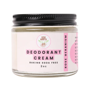 ECO ROOTS Natural Deodorant Cream front view with packaging