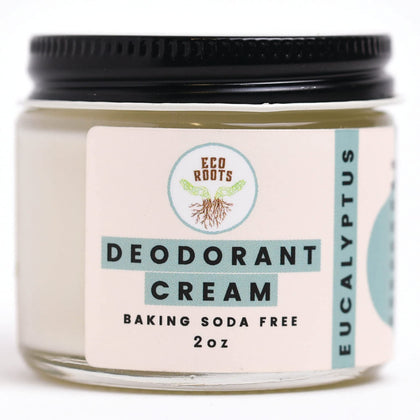 ECO ROOTS Natural Deodorant Cream front view with packaging