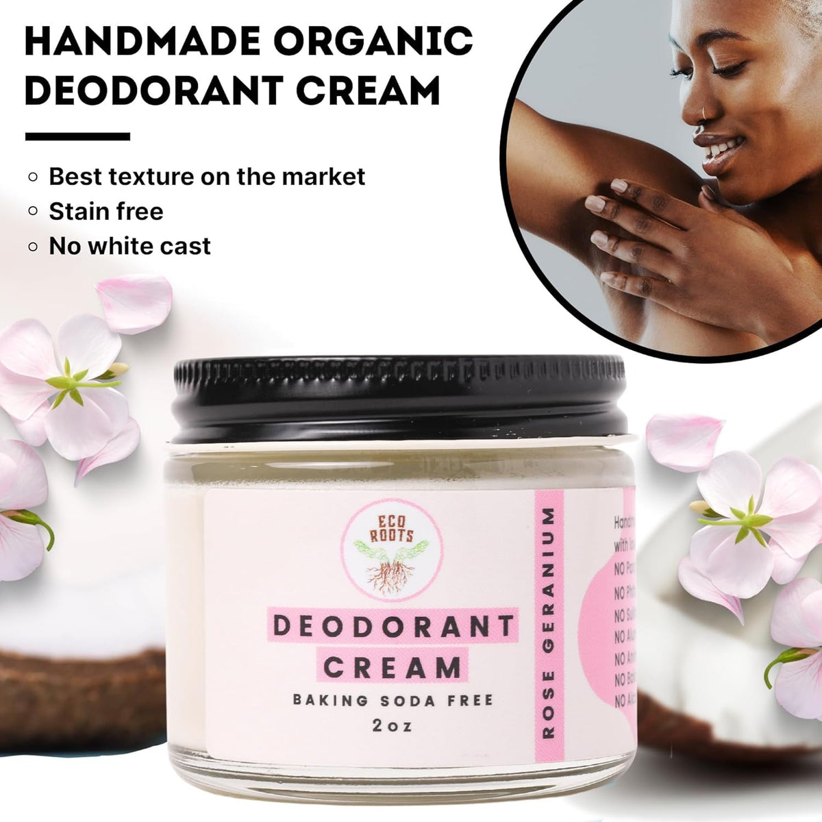 ECO ROOTS Natural Deodorant Cream ingredients list