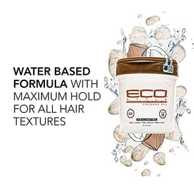 Eco Style Coconut Oil Styling Gel 8 oz side view