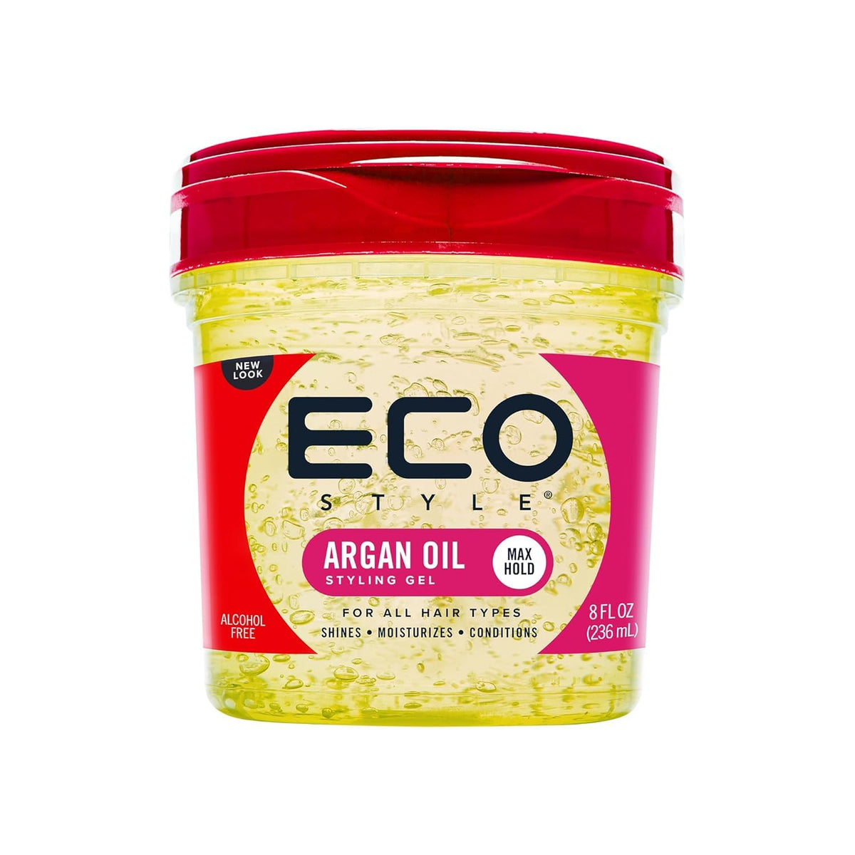 Eco Style Moroccan Argan Oil Styling Gel front view 8 oz