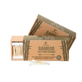 EcoFox Bamboo Cotton Swabs 1000 Count front view