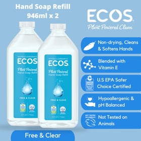 ECOS hand soap refill pack with eco-friendly branding