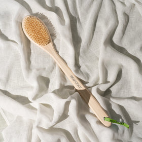 EcoTools Bath Bristle Brush hanging to dry