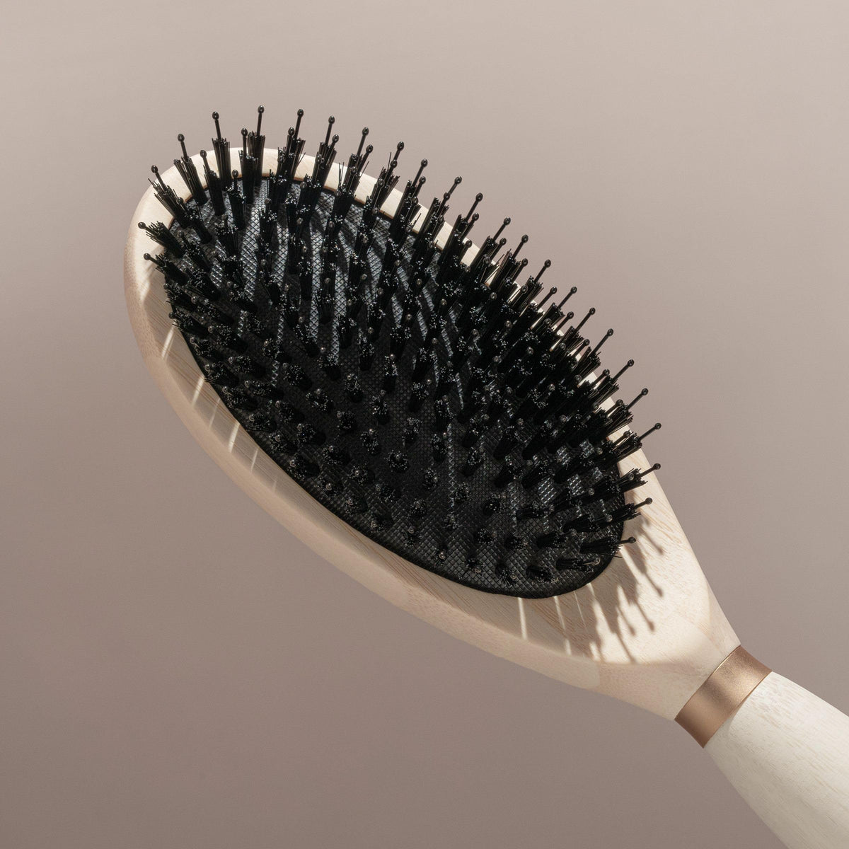 EcoTools Dual Bristle Hair Brush back view highlighting the bristle design