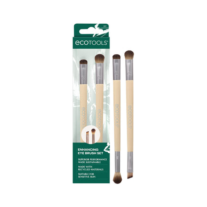 EcoTools Eye Brush Set front view showing dual-ended brushes
