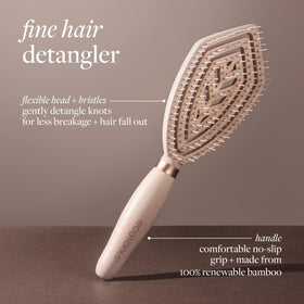 EcoTools Fine Hair Detangler Brush flexible bristles close-up