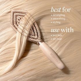 EcoTools Fine Hair Detangler Brush packaging made from compostable paper