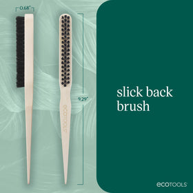 EcoTools Slick Back Hairbrush packaging with eco-friendly design