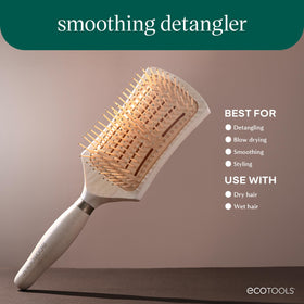EcoTools Smoothing Detangler Paddle Brush with flexible bristles