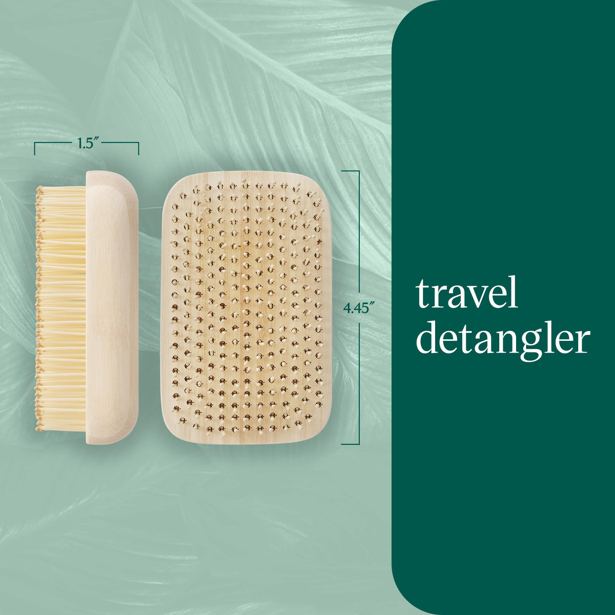 EcoTools Travel Detangler Hairbrush being used on wet hair
