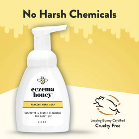 ECZEMA HONEY Gentle Foaming Hand Soap label close-up