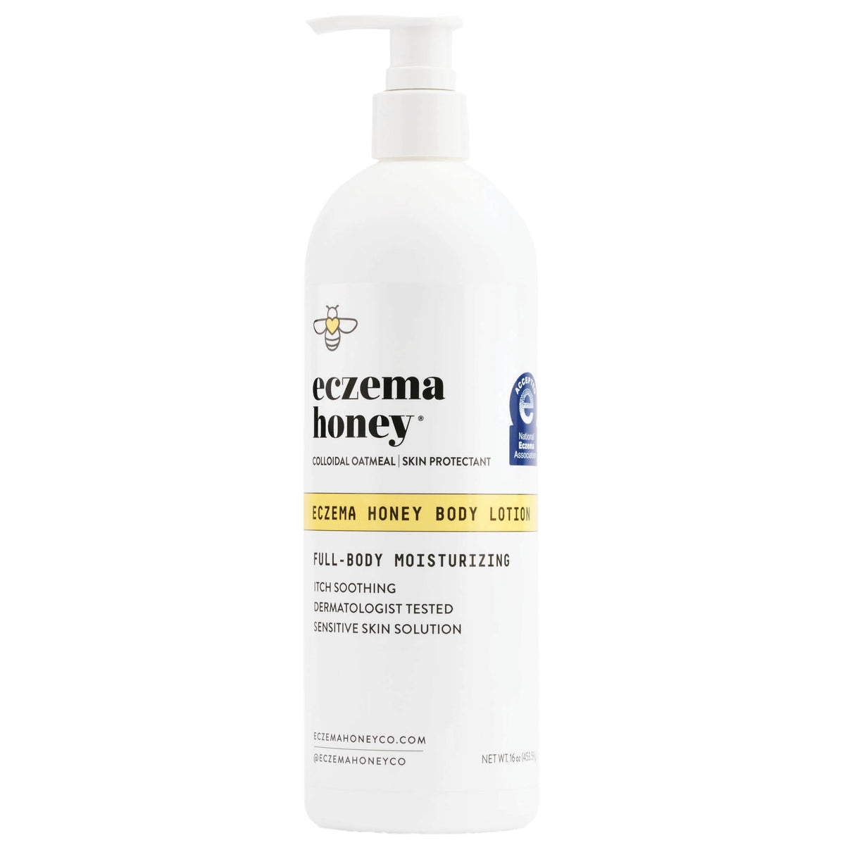 ECZEMA HONEY Oatmeal Body Lotion 16 Oz front view