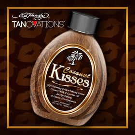 ED HARDY Coconut Kisses Tanning Lotion 13.5oz side view showing packaging
