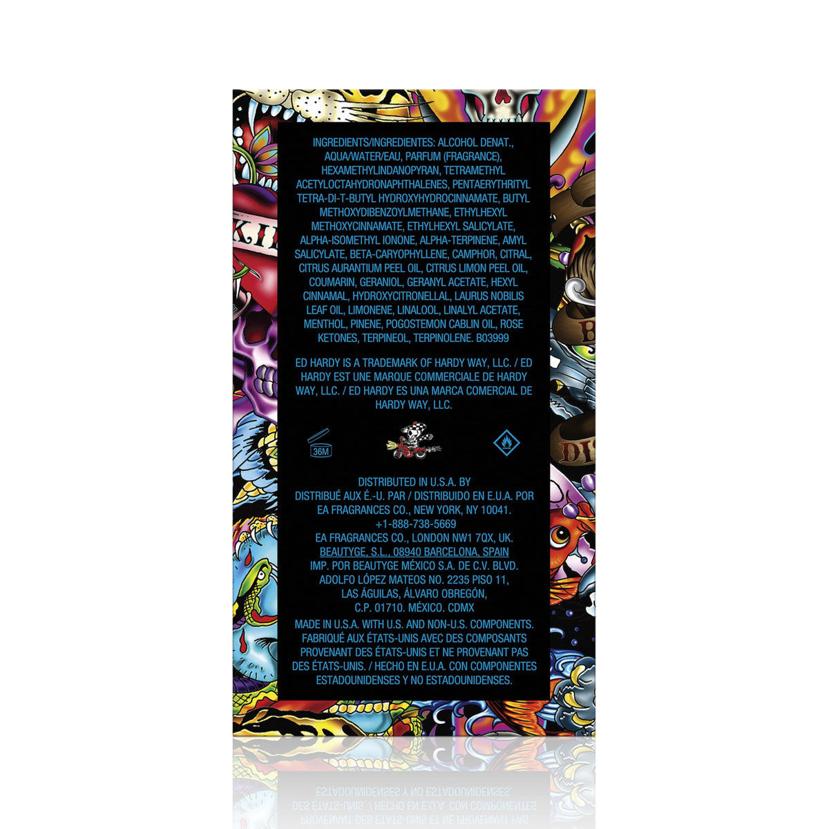 ED HARDY Hearts & Daggers Eau de Parfum bottle side view
