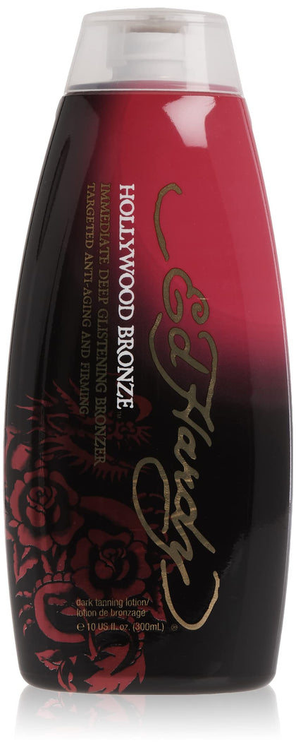 ED HARDY Hollywood Bronze Bronzer Tanning Lotion 10 oz front view