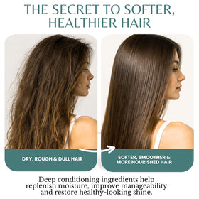 EDENIKA BOTANICALS Rosemary Hair Mask application on hair