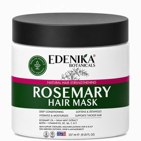 EDENIKA BOTANICALS Rosemary Hair Mask opened jar