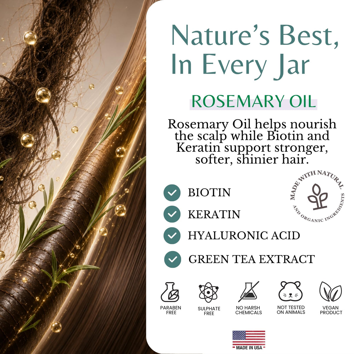 EDENIKA BOTANICALS Rosemary Hair Mask texture close-up