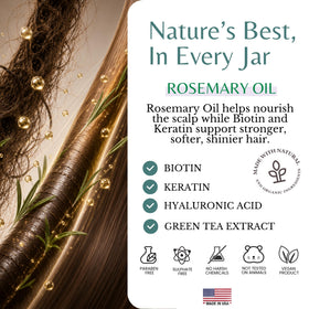 EDENIKA BOTANICALS Rosemary Hair Mask texture close-up
