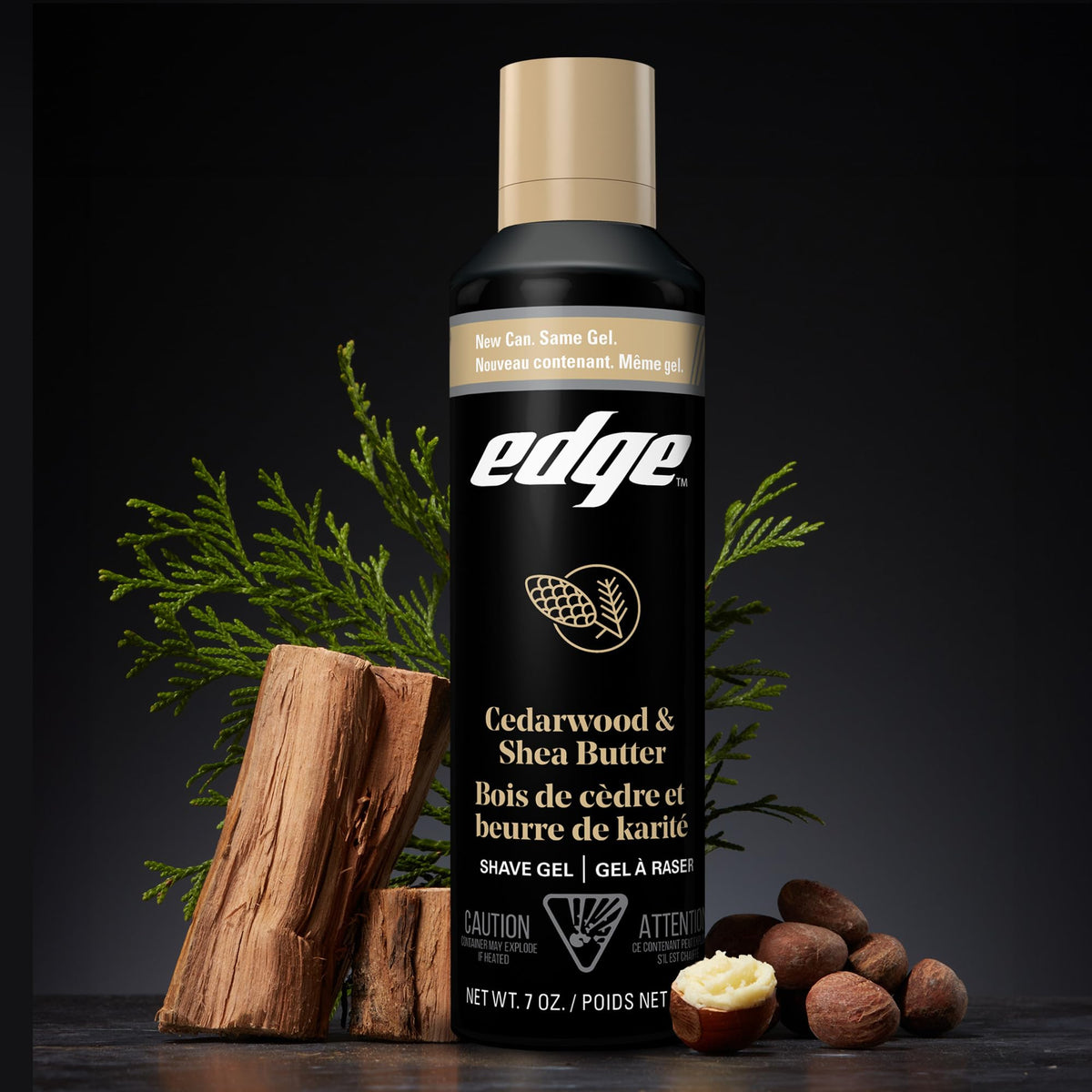 Edge Shave Gel for Men with ingredients list