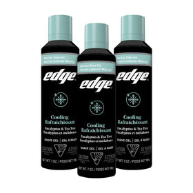 Edge Shaving Gel for Men 3 Pack front view