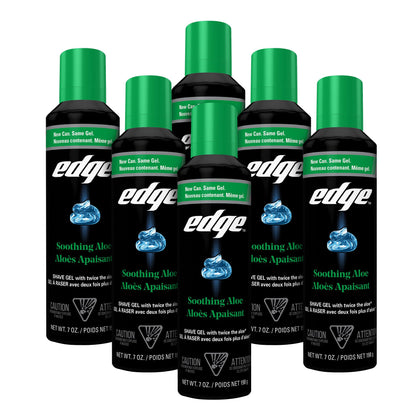 Edge Shaving Gel for Men 7 oz front view with soothing aloe