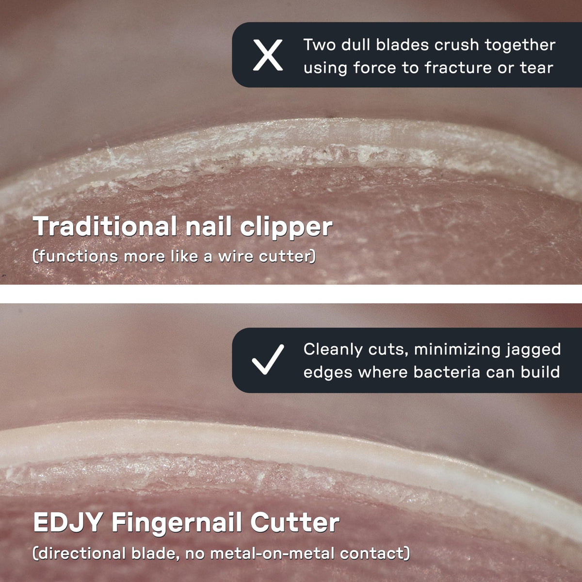 EDJY Fingernail Cutter blade close-up