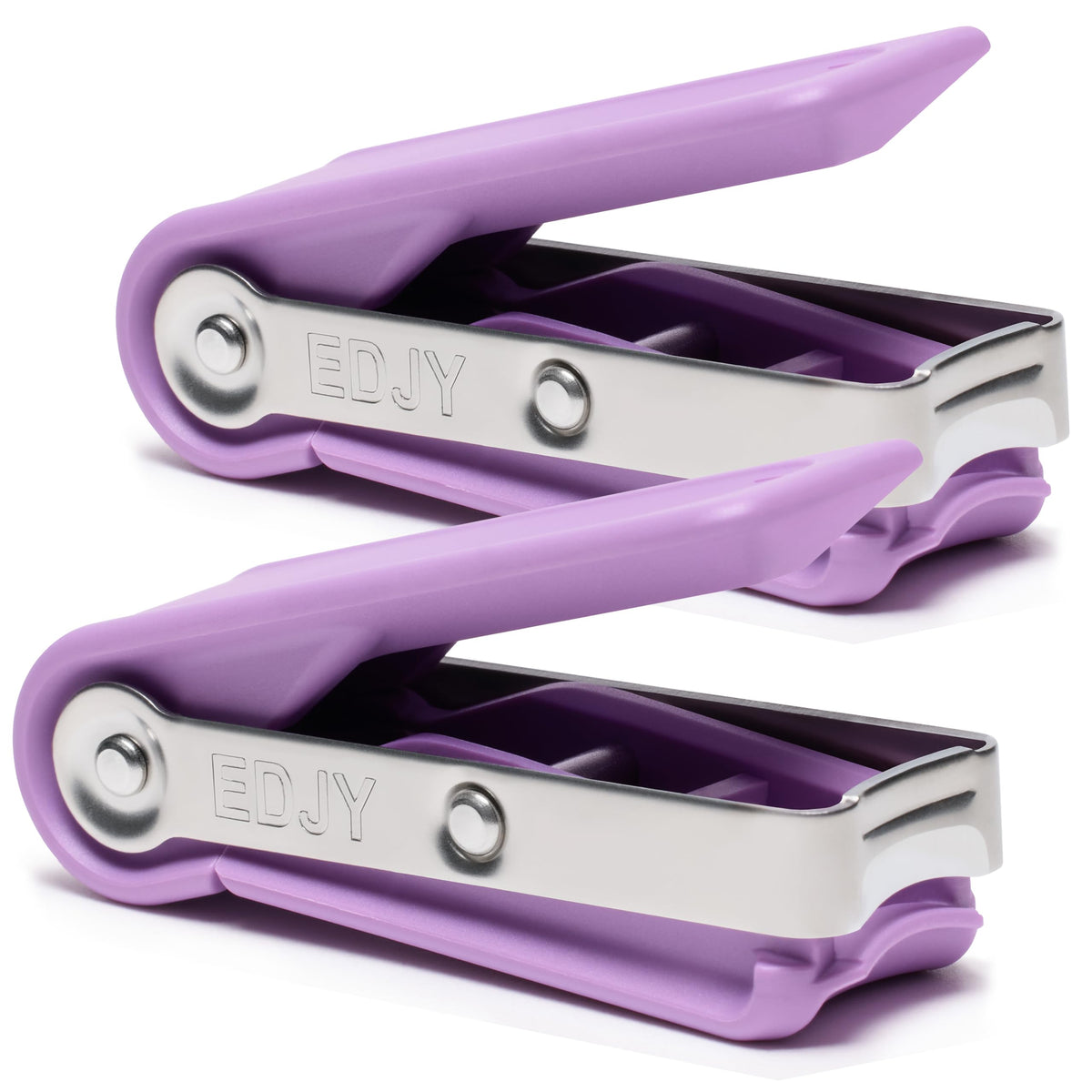 EDJY Fingernail Cutter front view in lilac colour