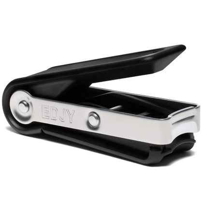 EDJY Fingernail Cutter front view with ergonomic design