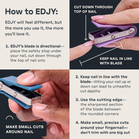 EDJY Fingernail Cutter showing cutting edge detail