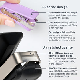 EDJY Fingernail Cutter with safety stop feature