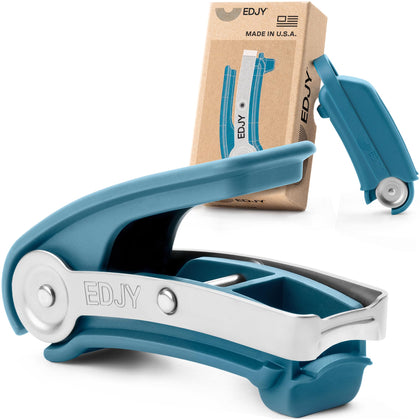 EDJY Toenail Cutter blue model front view with ergonomic design