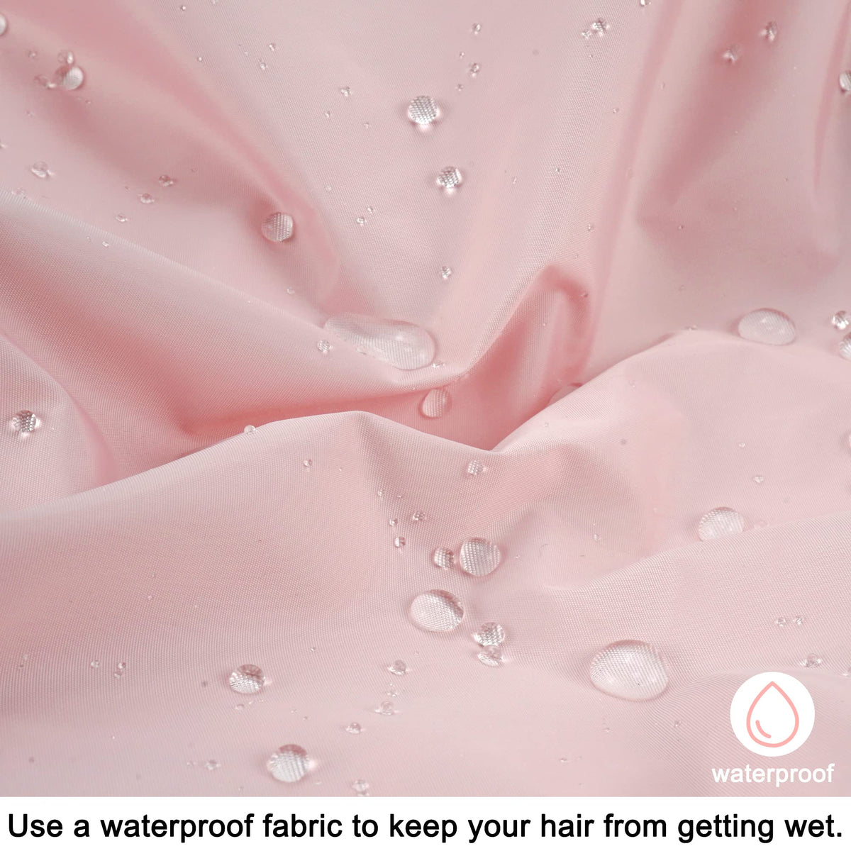 Edoneery shower cap being used during a home spa routine