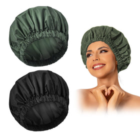 Edoneery Shower Cap front view in solid colour