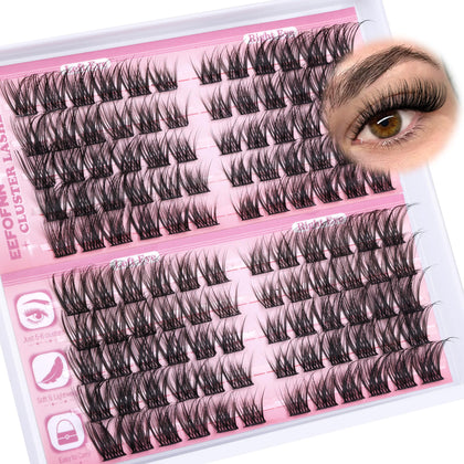 Eefofnn Wispy Lash Clusters front view packaging